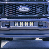 Ford HD Led Light Mount with 4 Baja Designs XL Lights. 2023 to Current Ford F250 F350 F450 Trucks