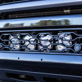 Ram Led Light Mount with 4 Baja Designs XL Lights. 2019 to Current Ram 2500 3500 Trucks